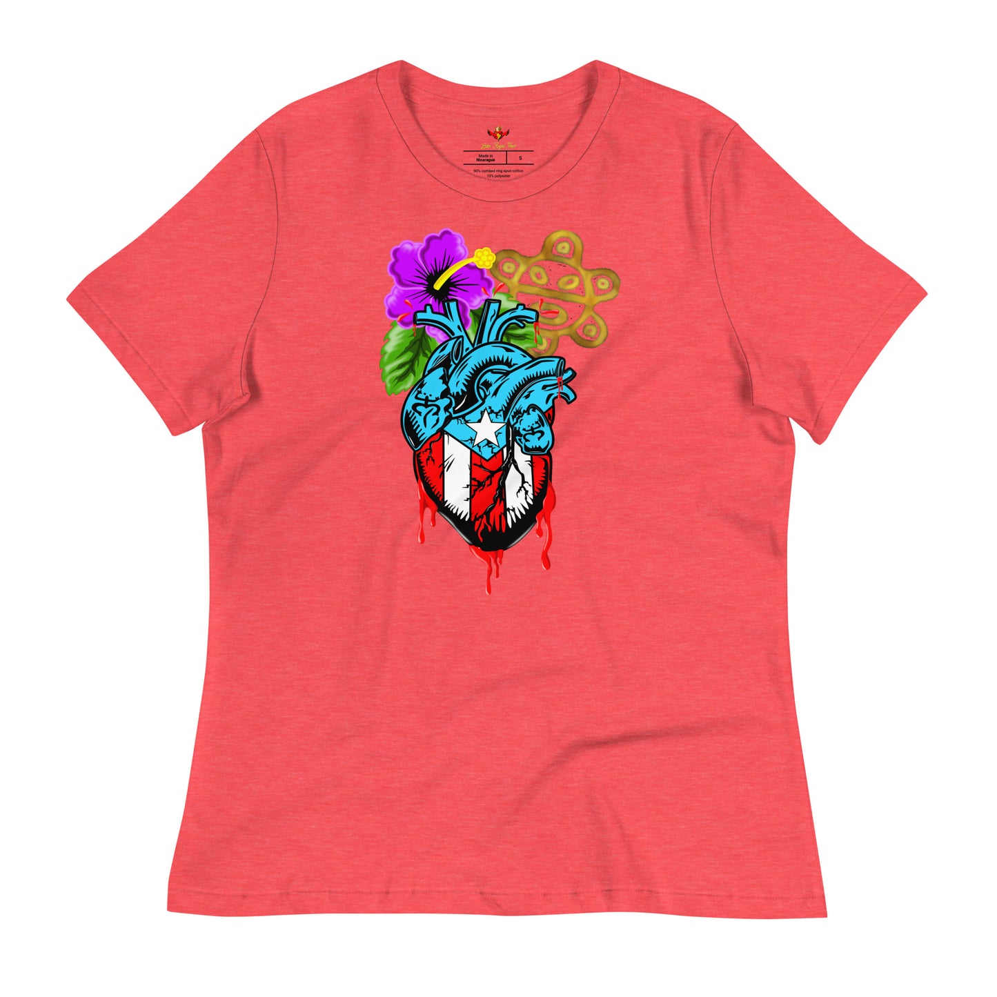 BORICUA DE CORAZON (Women's Relaxed Premium Tee)
