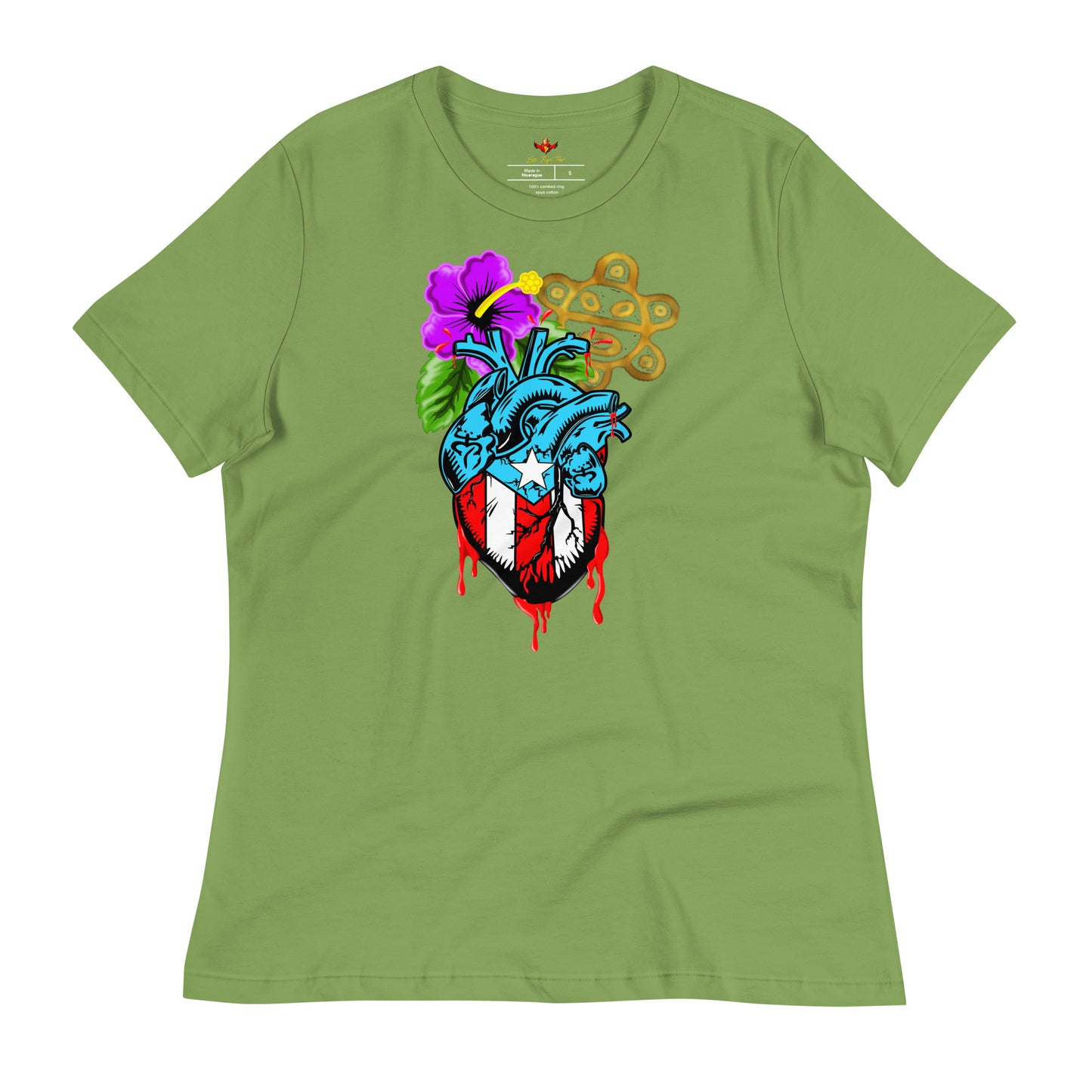 BORICUA DE CORAZON (Women's Relaxed Premium Tee)