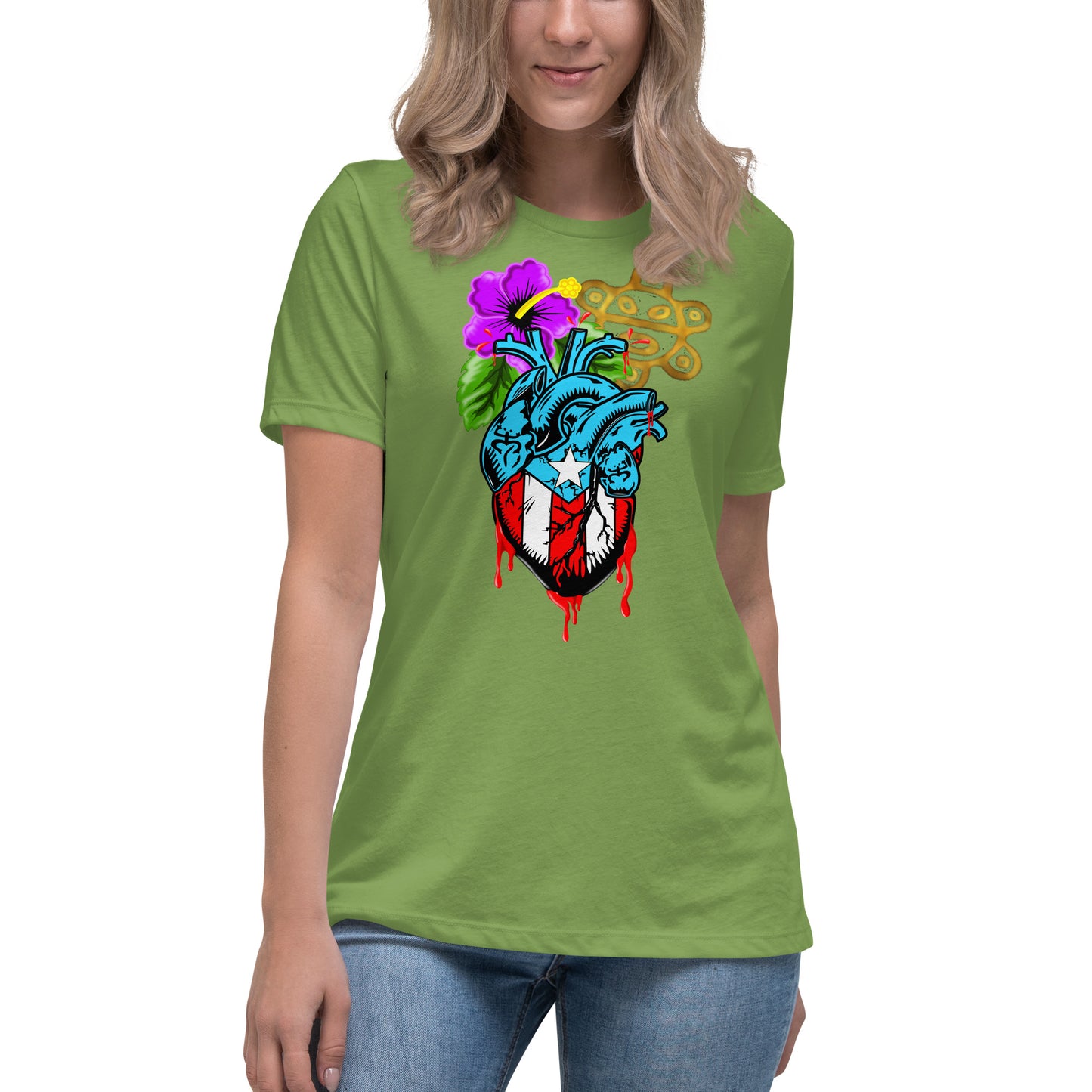 BORICUA DE CORAZON (Women's Relaxed Premium Tee)