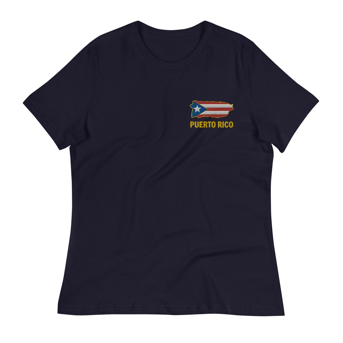 ROYAL MAP OF PR - EMBROIDERY (Women's Relaxed Tee)