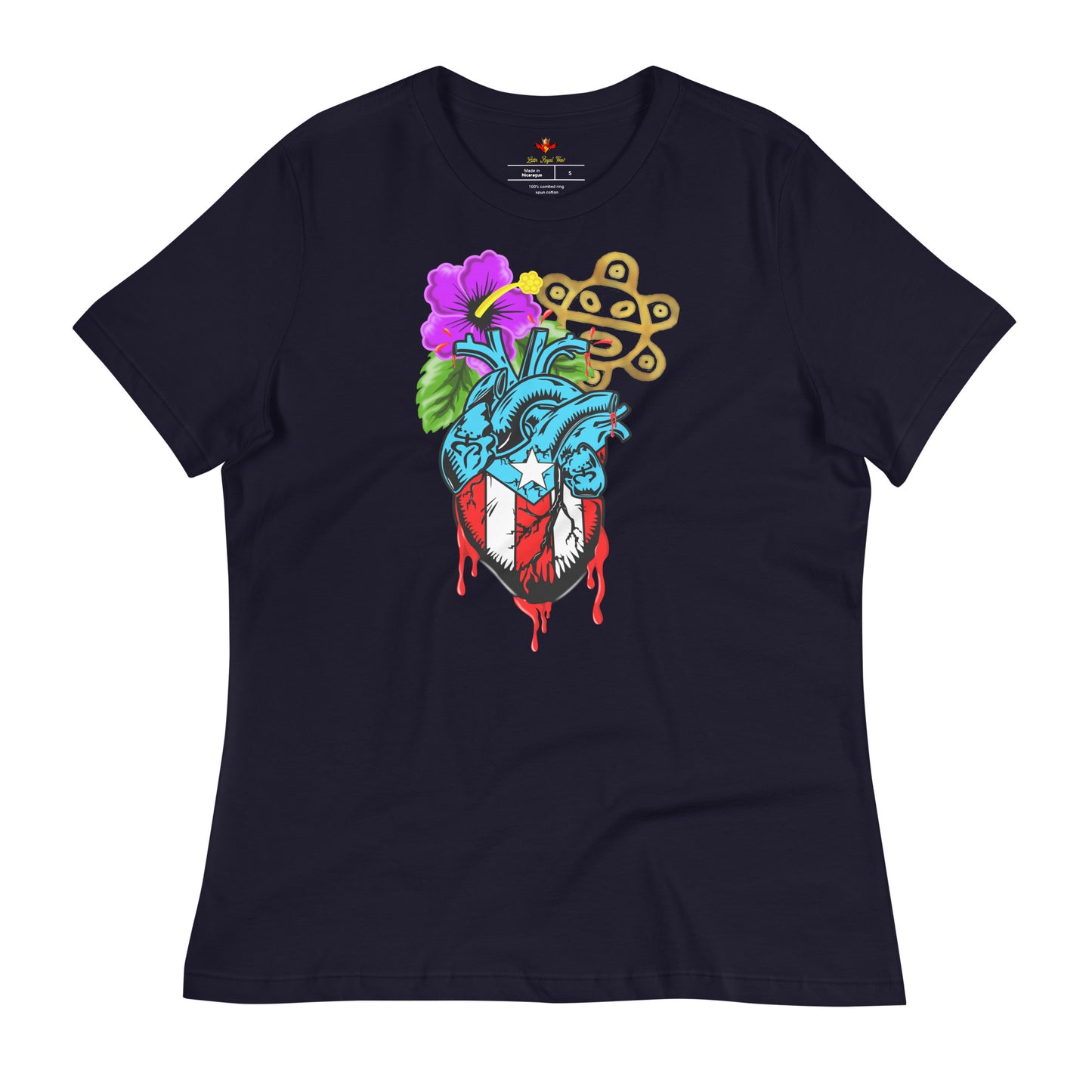 BORICUA DE CORAZON (Women's Relaxed Premium Tee)