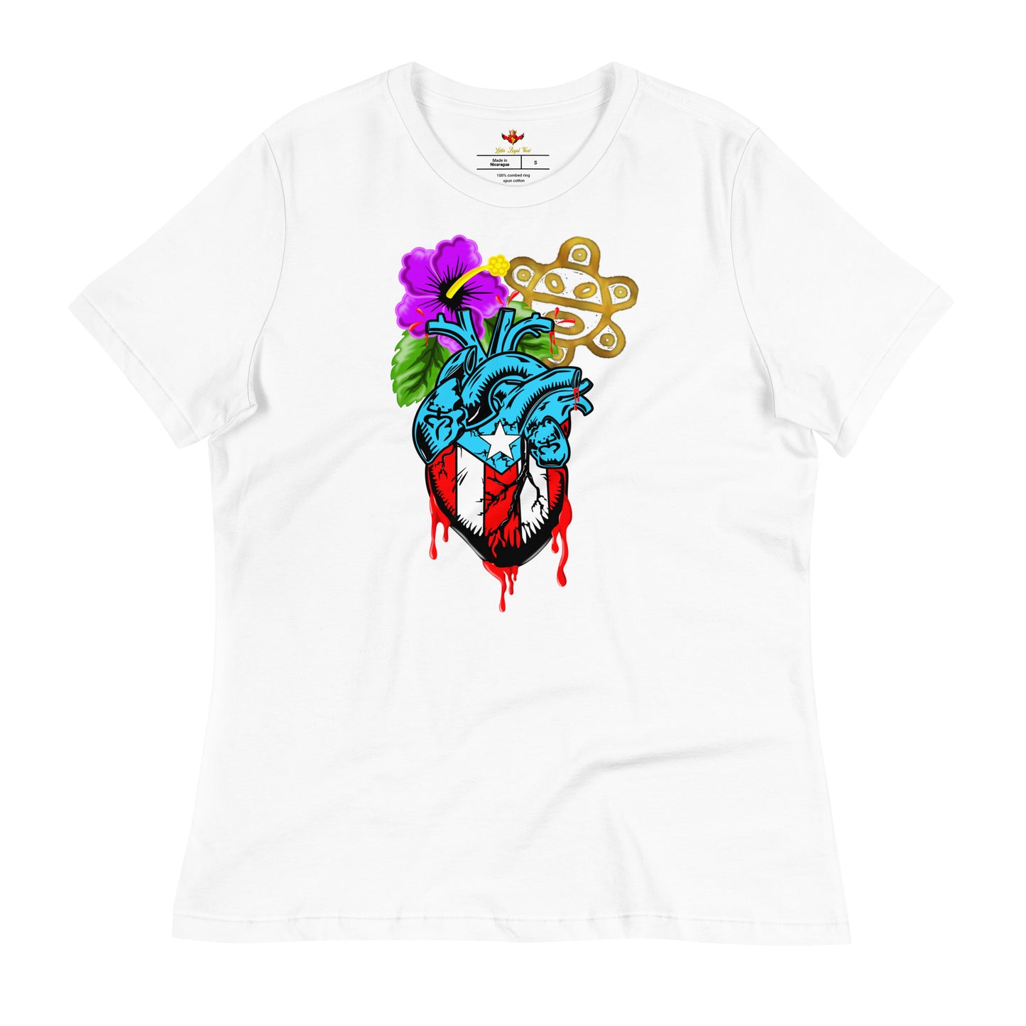 BORICUA DE CORAZON (Women's Relaxed Premium Tee)