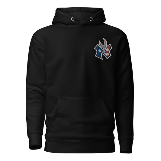 NUYO RICAN FLAG 1 - EMBROIDERY (PREMIUM HOODIE)