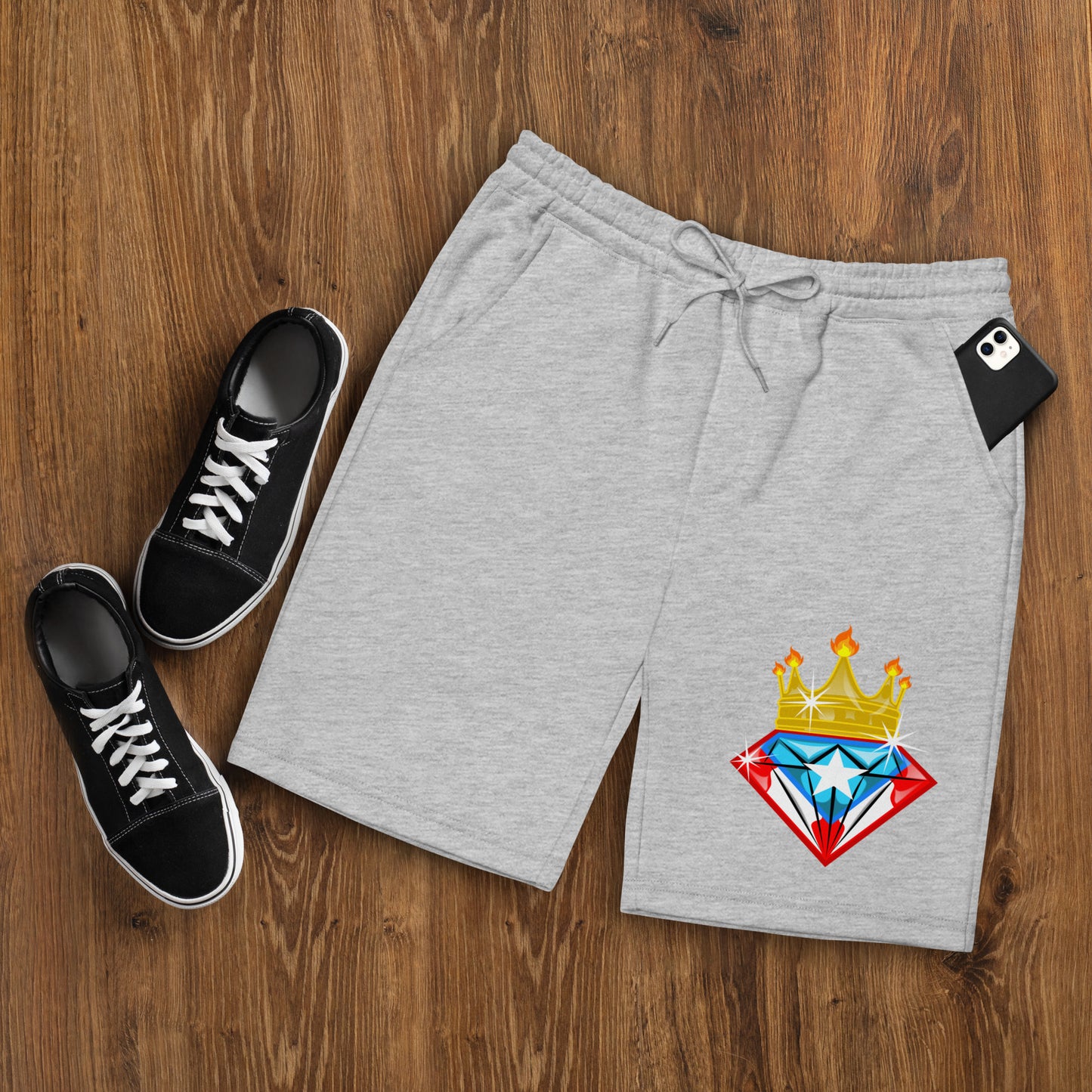 THE ROYAL DIAMOND (Men's Fleece Shorts)