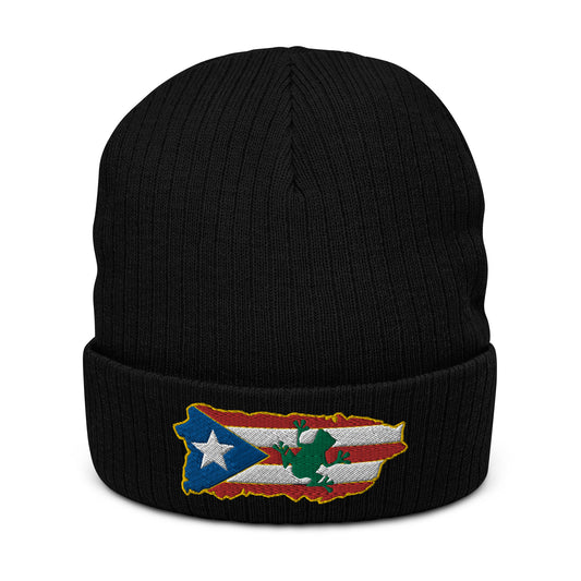 MAP OF PR - COQUI (Ribbed Knit Beanie)