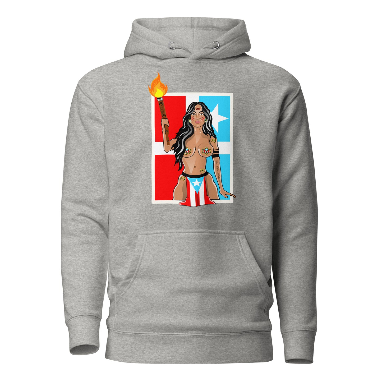 TAINO GODDESS - LARES FLAG (PREMIUM HOODIE)
