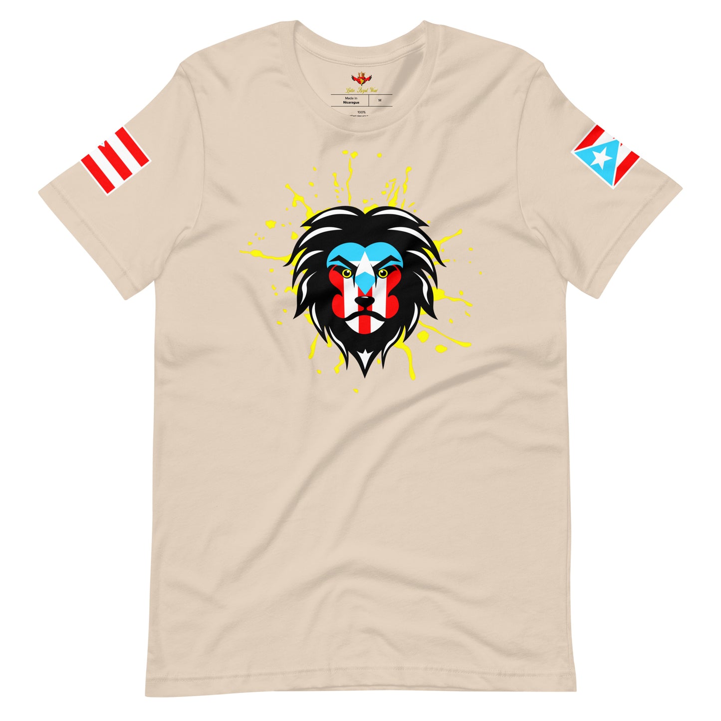 BORICUA KING - ROYAL SPLATTER (PREMIUM TEE)