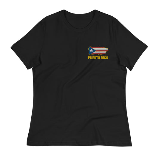 ROYAL MAP OF PR - EMBROIDERY (Women's Relaxed Tee)