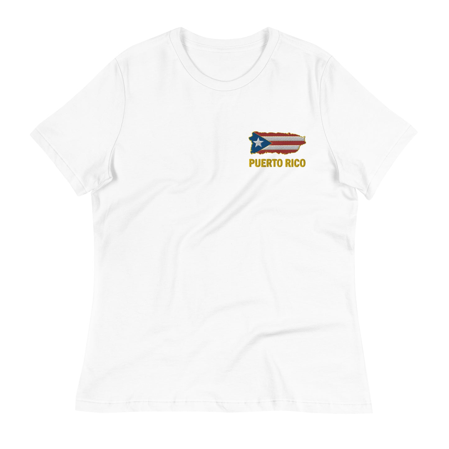 ROYAL MAP OF PR - EMBROIDERY (Women's Relaxed Tee)